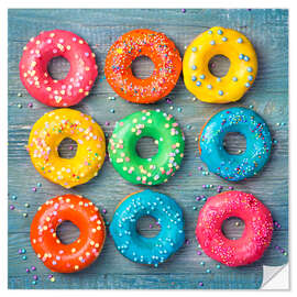 Wall sticker Colorful donuts