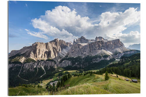 Galleriprint View over Colfosco to the Sella Group, Dolomites