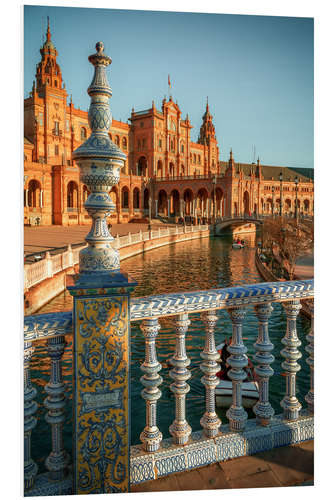 PVC-taulu Plaza de Espana in the evening light