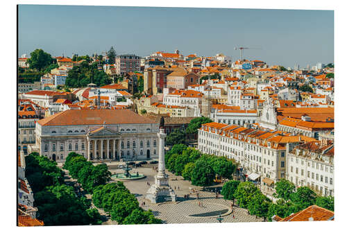 Alumiinitaulu Rossio Square in Lisbon, Portugal