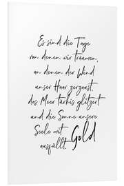 Foam board print Soul of gold