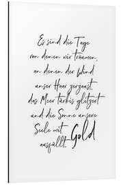 Magnettafel Seele aus Gold