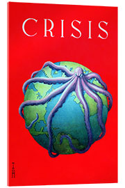 Acrylic print The octopus of the crisis