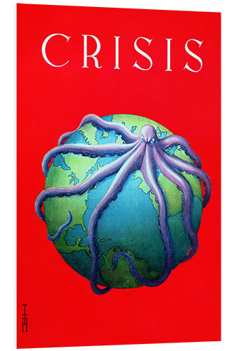 Foam board print The octopus of the crisis