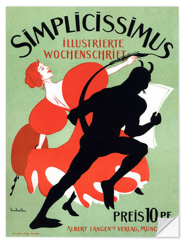 Selvklebende plakat Simplicissimus