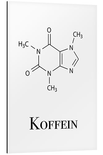 Stampa su alluminio Caffeina (tedesco)