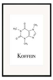 Gerahmter Kunstdruck Koffein