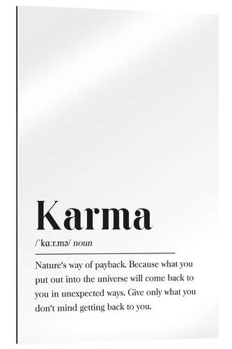 Gallery print Karma definition