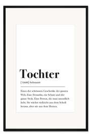 Gerahmter Kunstdruck Tochter Definition