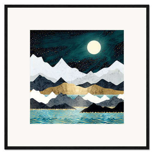 Kunsttryk i ramme Ocean Stars