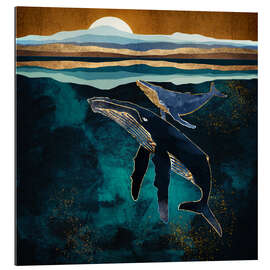 Gallery print Moonlit Whales