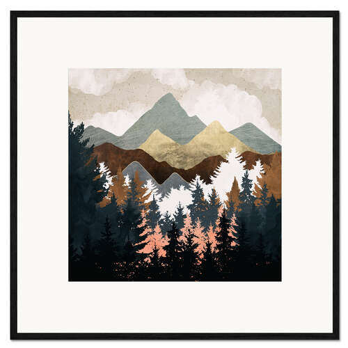 Ingelijste kunstdruk Forest View