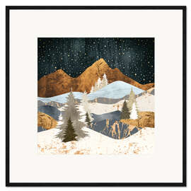 Ingelijste kunstdruk Winter Stars