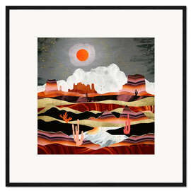 Framed art print Coral Desert Lake