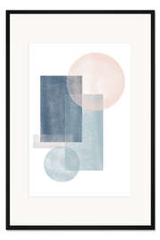 Gerahmter Kunstdruck Rechteckige und elliptische Formen