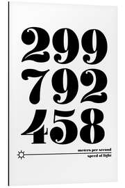 Magnettafel Speed of light