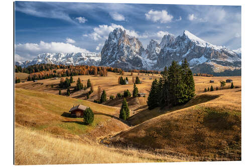 Gallery Print Herbst auf der Seiser Alm Dolomiten Südtirol