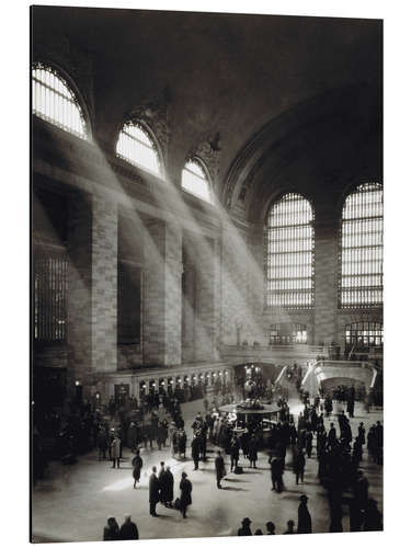 Aluminiumsbilde Holiday Crowd at Grand Central Terminal