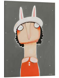 Magnettafel Magda Ziegenhain mit Hasenkappe