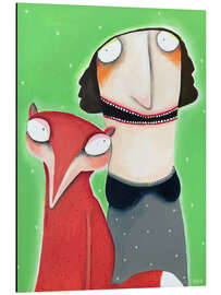 Magnettafel Bartje Karbowiak mit ihrer Füchsin Irene