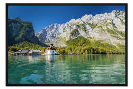Gerahmter Kunstdruck Königssee im Herbst