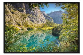 Gerahmter Kunstdruck Obersee im Berchtesgadener Land