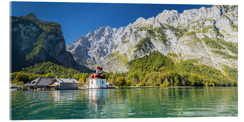 Acrylglasbild Königssee und Watzmann