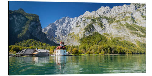 Aluminium print Königssee and Watzmann