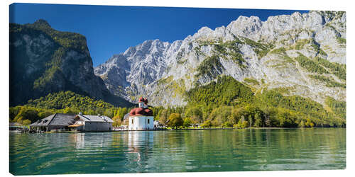 Canvas print Königssee and Watzmann