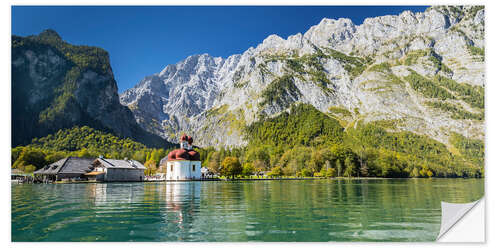 Selvklebende plakat Königssee and Watzmann