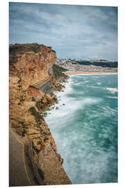 Foam board print Coast of Nazaré, Portugal