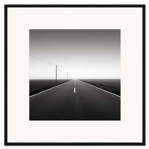 Kunsttryk i ramme Road to nowhere