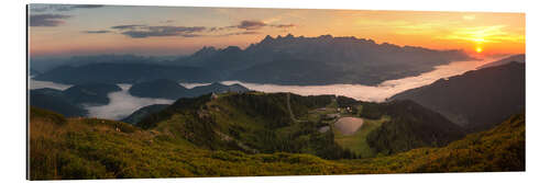 Gallery print Sunrise on the Dachstein in the Alps