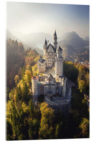 Cuadro de metacrilato Castillo de Neuschwanstein en otoño