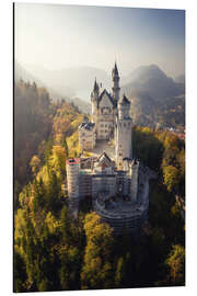 Alubild Schloss Neuschwanstein im Herbst