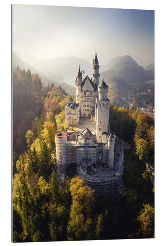 Galleritryck Neuschwanstein slott på hösten