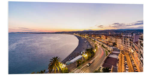 Foam board print Promenade des Anglais in Nice