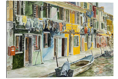 Gallery print Bnten houses in Burano, Venice