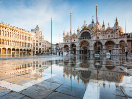 Magnettafel Flut auf dem Markusplatz, Venedig