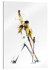 Tableau en plexi-alu Freddie Mercury