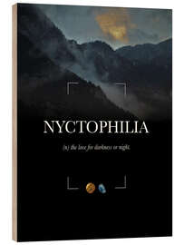 Stampa su legno Nyctophilia