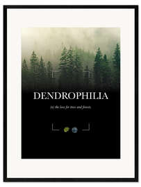 Innrammet kunsttrykk Dendrophilia Definition