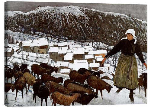 Canvas-taulu The goat herd