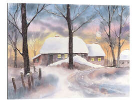 Gallery print Farm in winter