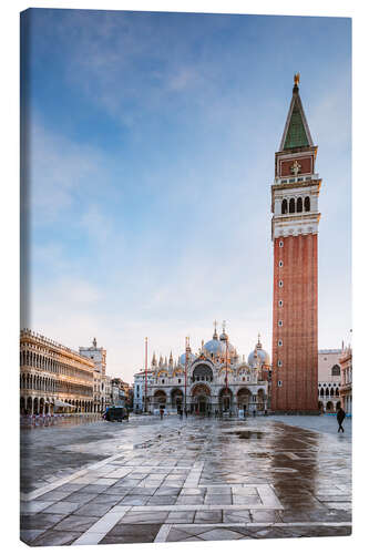 Canvas print Sunrise at St Mark's square, Venice