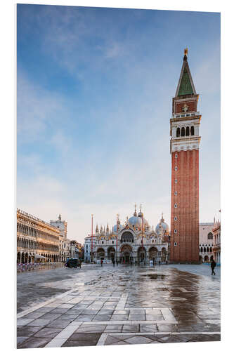 Foam board print Sunrise at St Mark's square, Venice