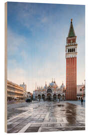 Wood print Sunrise at St Mark&#039;s square, Venice