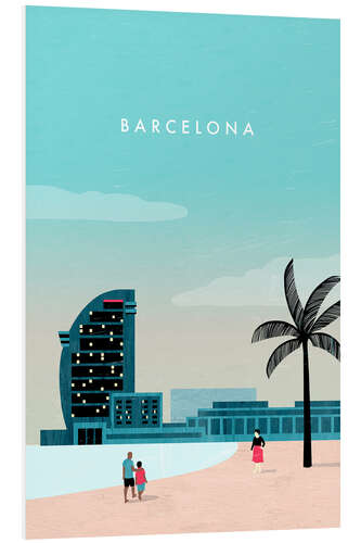 Foam board print Barcelona