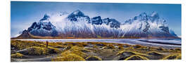 Foam board print At the foot of the mountains - Iceland