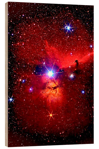 Wood print Horsehead Nebula in the constellation Orion